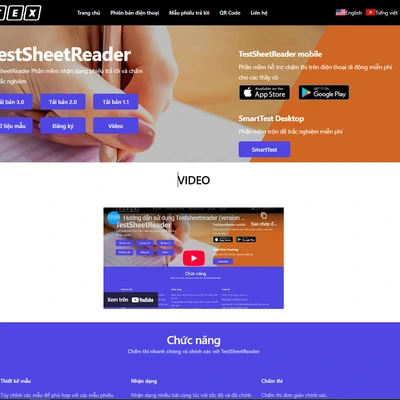 TestSheetReader – Phần mềm nhận dạng phiếu trả lời và chấm thi trắc nghiệm nhanh, chính xác, dễ dùng