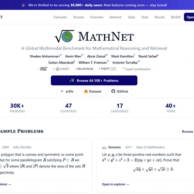 Tổng hợp hơn 30,000 đề thi Toán học sinh giỏi từ 47 quốc gia