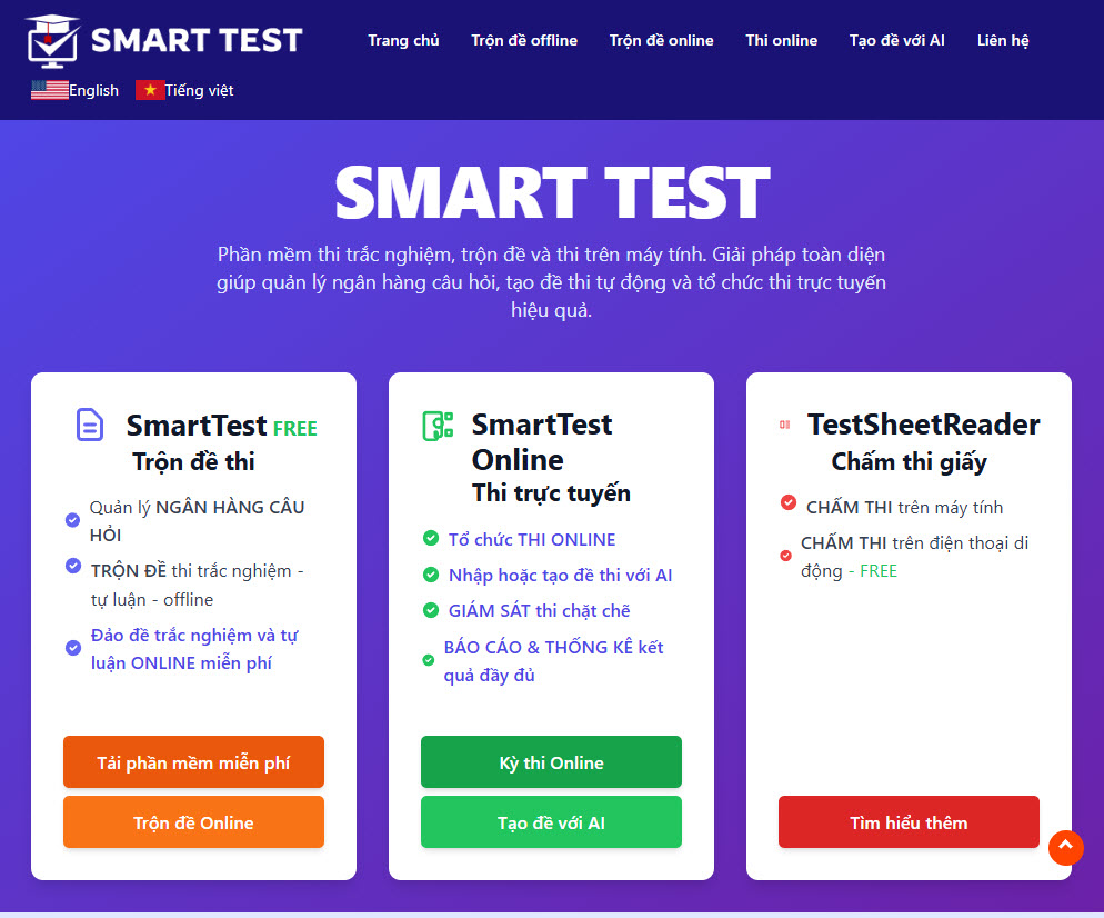 Video hướng dẫn tổ chức thi trực tuyến- Smarttest 